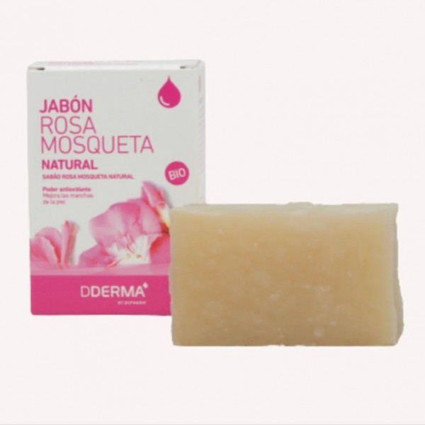Dderma Jabón Natural de Rosa Mosqueta en Pastilla (Regenerador) 100 g