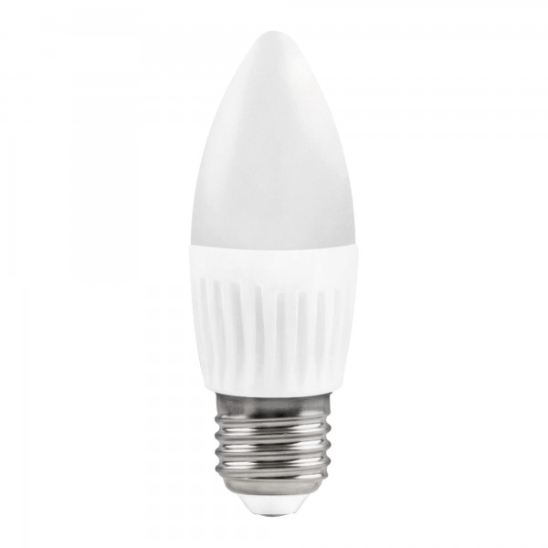 Bomb.led vela ceramica e27 10w.fria (caja de 10 unidades)