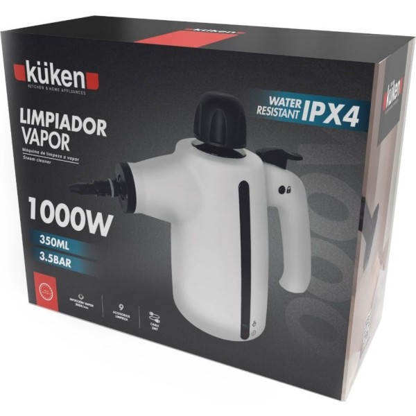 Limpiador vapor kuken 1000 w. **DESCUENTO EQUIVALENTE A LOS GASTOS DE ENVÍO (código GE)**